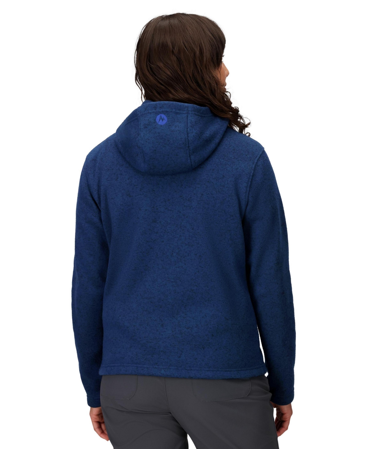 Marmot Women's Drop Line Full-zip Sweater Hoodie In Blue
