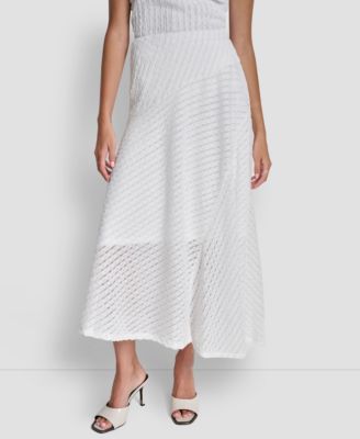 DKNY - Women's Textured A-Line Pull-On Skirt