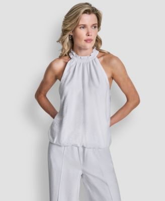 Women's Sleeveless Halter-Neck Top