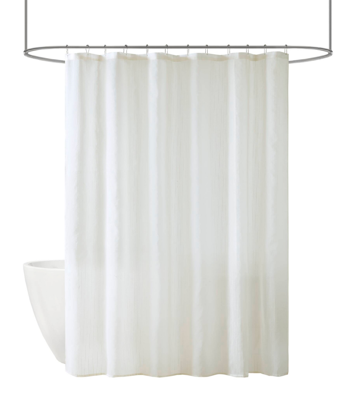 Madison Park Anna Sheer Shower Curtain 72 X 8 4 In White