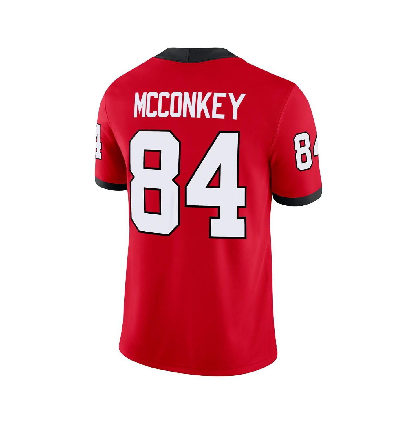 Мужской топ Nike Ladd McConkey Red Georgia Bulldogs Player Game Jersey — фото 3