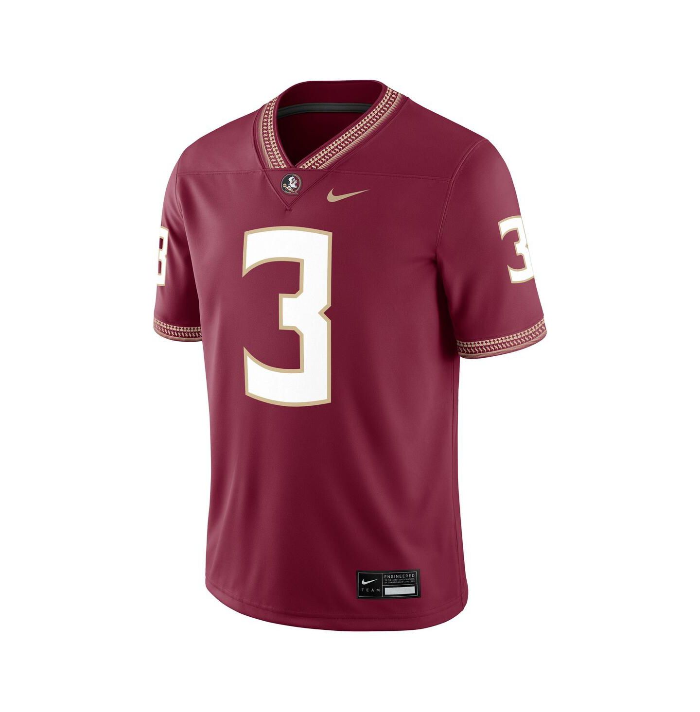 Мужской топ Nike Trey Benson Garnet Florida State Seminoles Player Game Jersey — фото 2