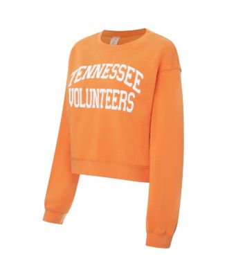 Women's Tennessee Orange Tennessee Volunteers Chenille Cropped Sweatshirt