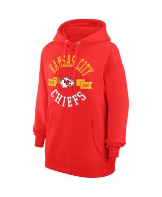 Women's Red Kansas City Chiefs City Graphic Team Fleece Pullover Hoodie