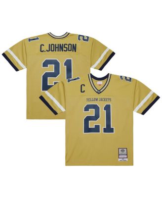 Mitchell & Ness - Men's Calvin Johnson Gold Georgia Tech Yellow Jackets 2006 Big Tall Legacy Jersey