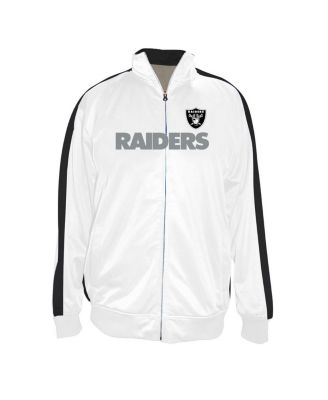 Fanatics - Men's White Las Vegas Raiders Big Tall Tricot Full-Zip Track Jacket