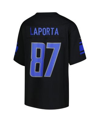Big Boys and Girls Sam LaPorta Black Detroit Lions Game Jersey
