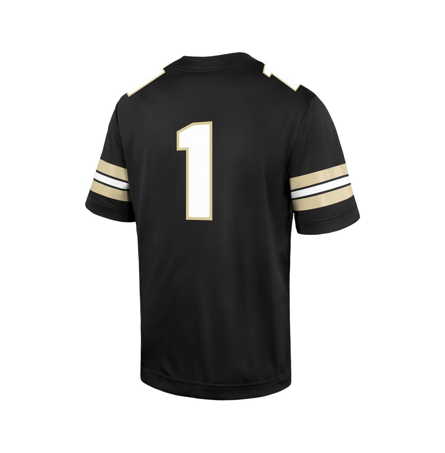 Мужской топ Nike Black Purdue Boilermakers Untouchable Replica Game Jersey — фото 3