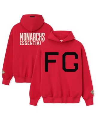 Fear of God - Men's Red Kansas City Monarchs Negro Leagues Baseball Museum Fleece Pullover Hoodie
