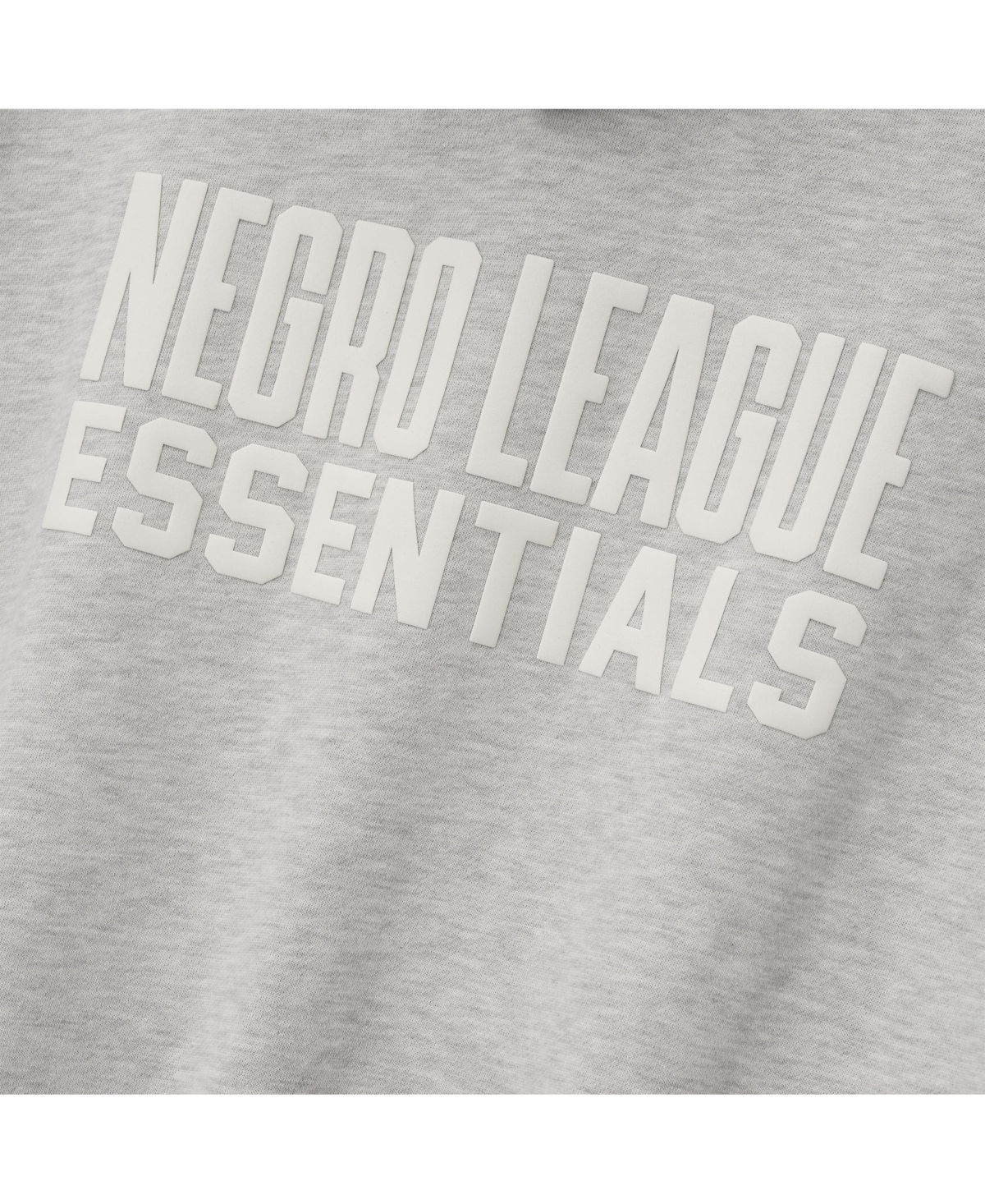 Fear Of God Men's Heather Gray/black Negro Leagues Baseball Museum Fleece Pullover Hoodie In Gray