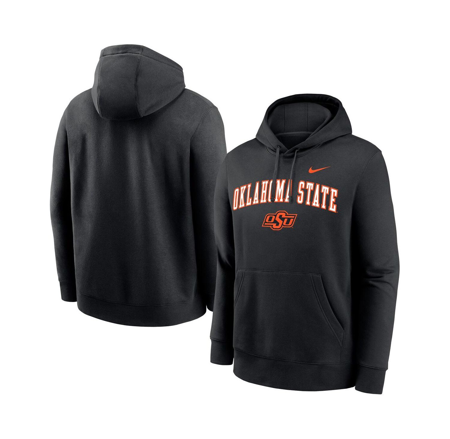 Men's Black Oklahoma State Cowboys Club Pullover Hoodie