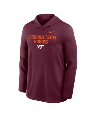 Men's Maroon Virginia Tech Hokies 2025 Sideline Dri-FIT Long Sleeve Hoodie T-Shirt