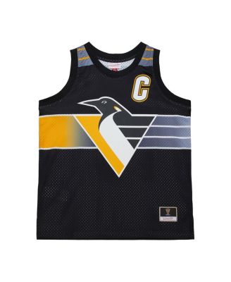 Men's and Women's Mario Lemieux Black Pittsburgh Penguins Maxed Out Fashion Basketball Jersey