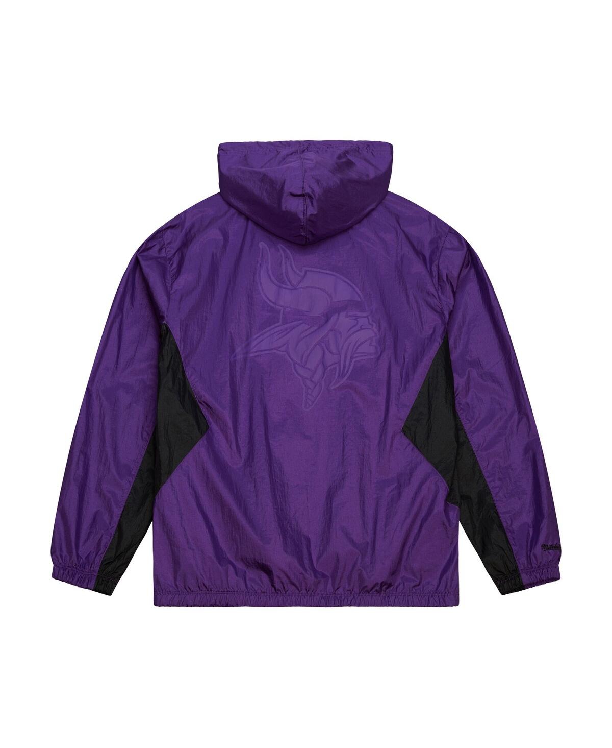 Mitchell & Ness Men's Purple Minnesota Vikings Playmaker Full-zip Windbreaker Jacket In Purple