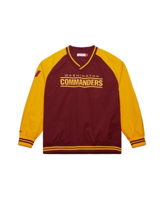 Mitchell & Ness - Men's Burgundy Washington Commanders Raglan Jacket