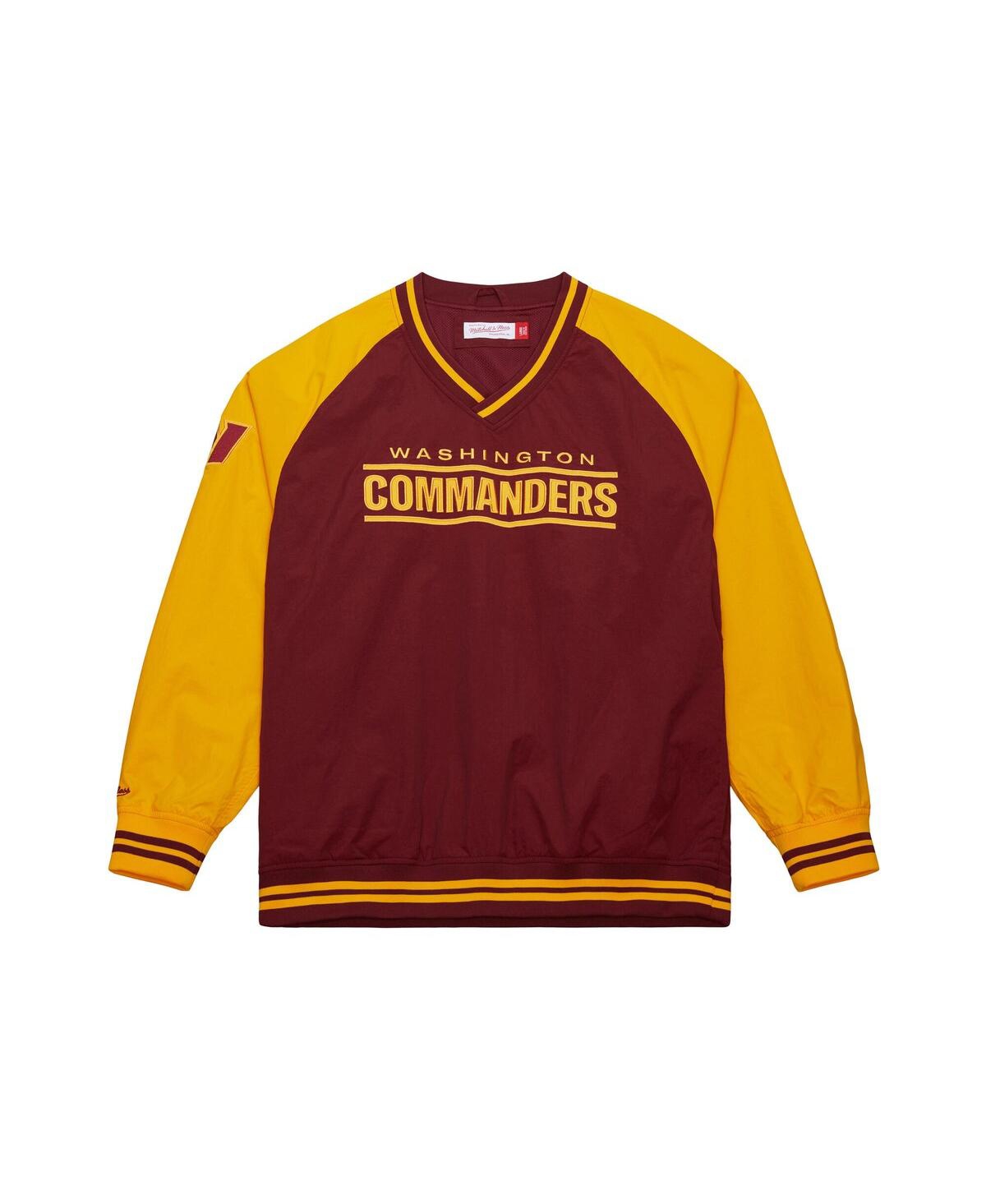 Mitchell & Ness Men's Burgundy Washington Commanders Raglan Jacket