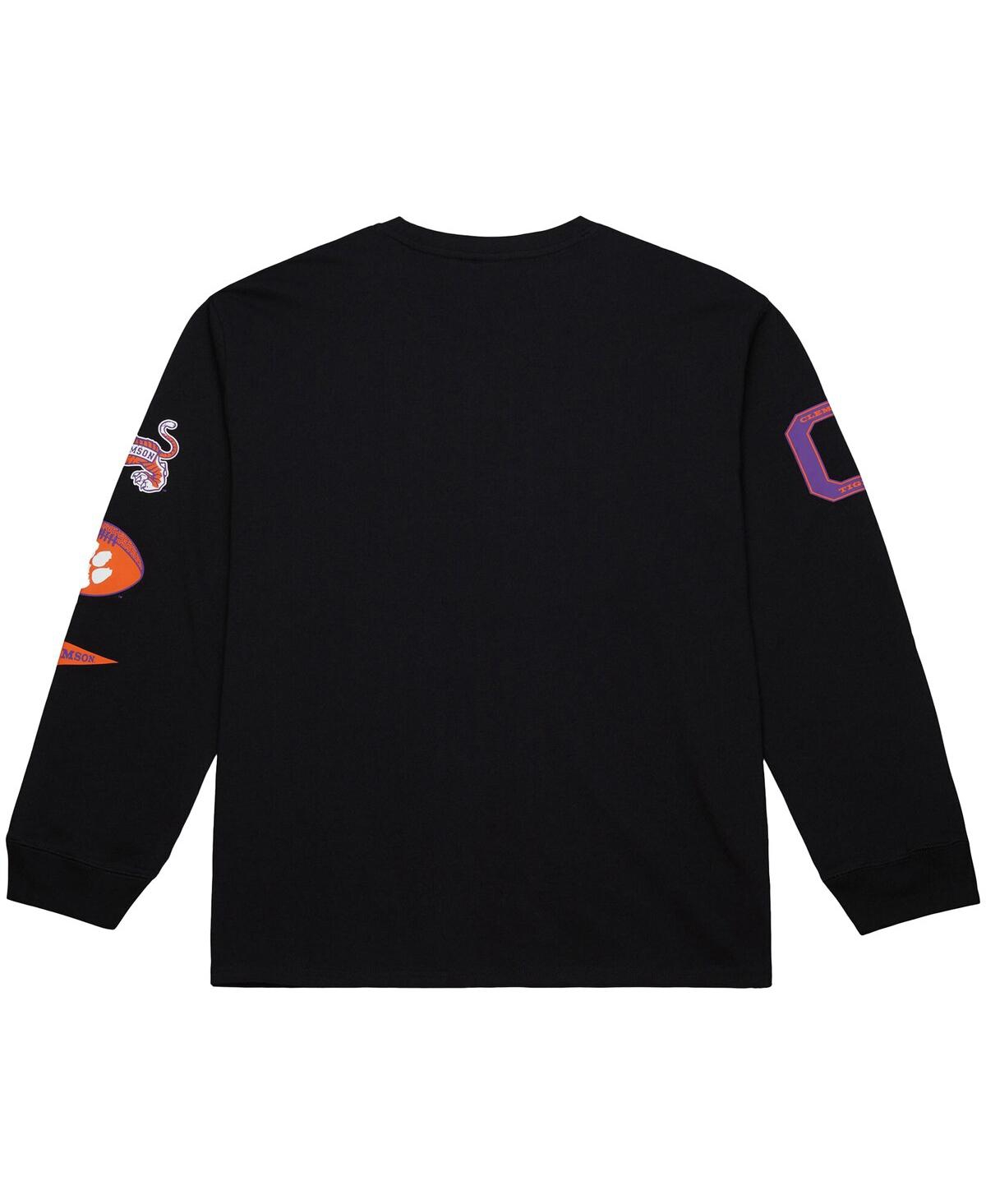 Mitchell & Ness Men's Black Clemson Tigers Training Camp Long Sleeve T-shirt In Black