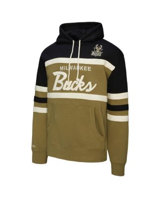 Men's&nbsp;Olive Milwaukee Bucks Double Clutch Head Coach Hoodie