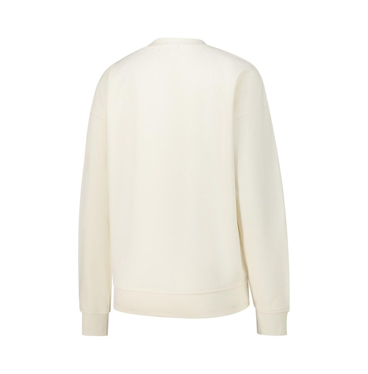 Женская толстовка Mitchell & Ness Cream Chicago Bulls Oversprayed Pullover — фото 3