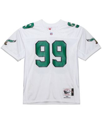 Men's&nbsp;Jerome Brown White Philadelphia Eagles 1991 Authentic Throwback Retired Player Jersey