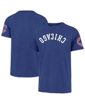 '47 Brand - Men's Royal Chicago Cubs Upside Down Two-Peat Franklin T-Shirt