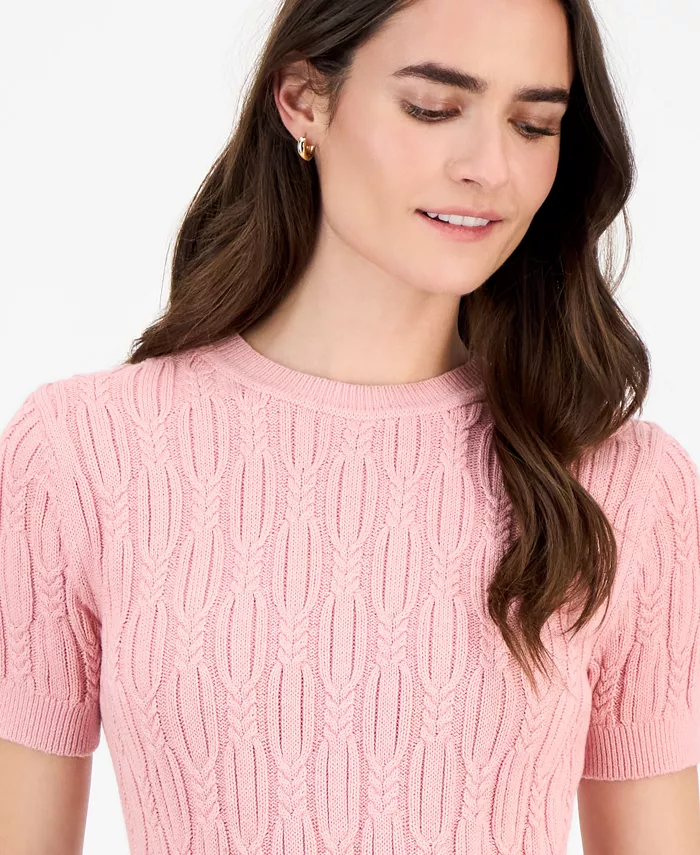 Nautica Women's Cotton Cable-Knit Sweater - thumbnail 3