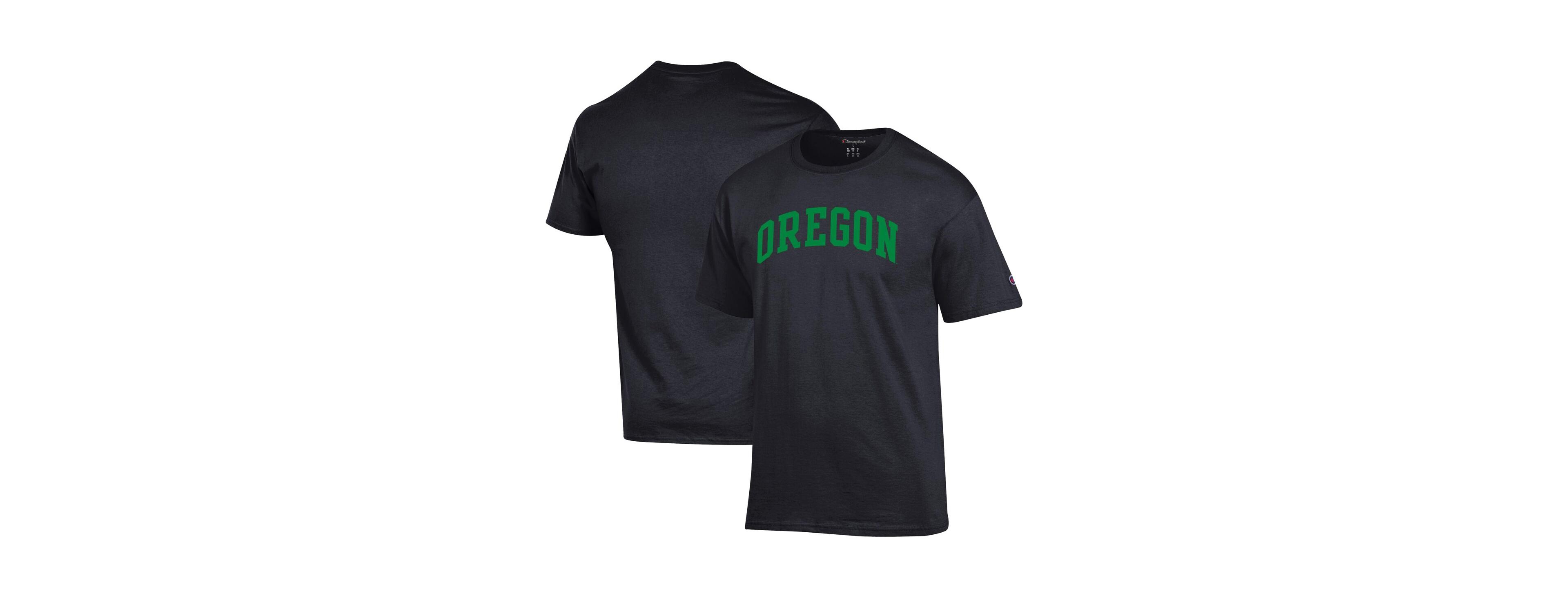Champion Men's Green Oregon Ducks Basic Arch T-Shirt
