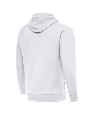 Men's White Chicago Bears Brushed Carbon Victory Pullover Hoodie