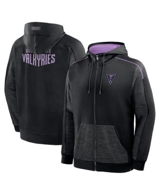 Fanatics - Men's Black Golden State Valkyries Back Door Cut Play Defender Full-Zip Hoodie