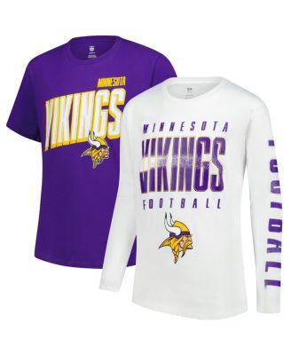 Outerstuff - Big Boys and Girls Minnesota Vikings The Mix Combo T-Shirt Set