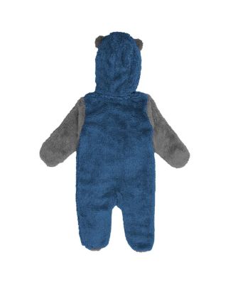 Baby Boys and Girls Royal Indianapolis Colts Stay Napping Fleece Bunting Full-Zip Sleeper