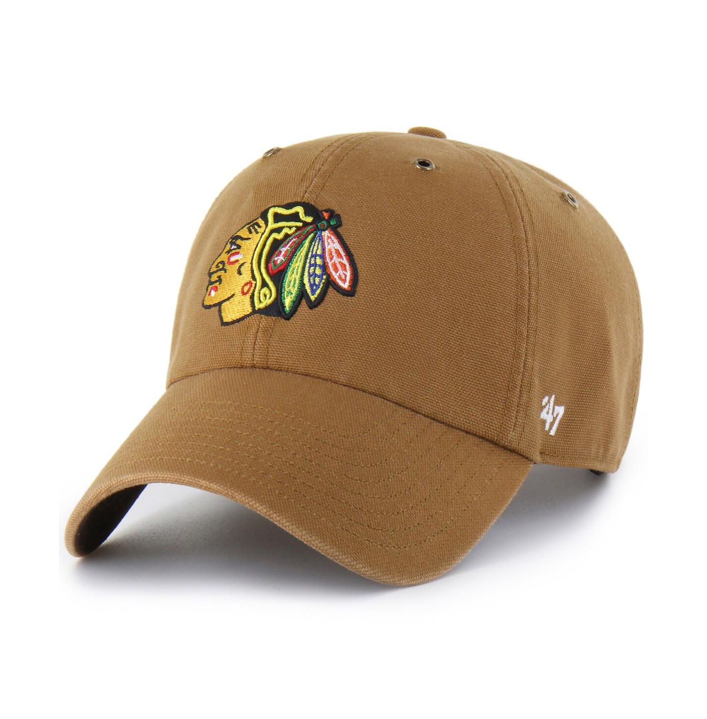 Мужская кепка '47 Brand Carhartt x Brown Chicago Blackhawks Clean Up Adjustable Hat — фото 1