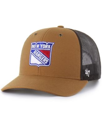 Carhartt x '47 - Men's Brown New York Rangers Trucker Adjustable Hat