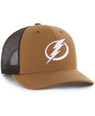 Brand Men's Brown Tampa Bay Lightning Trucker Adjustable Hat