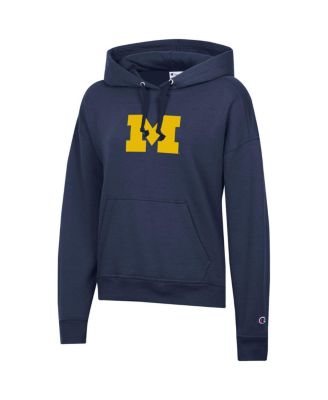 Women's Navy Michigan Wolverines Power Blend Fleece Hoodie