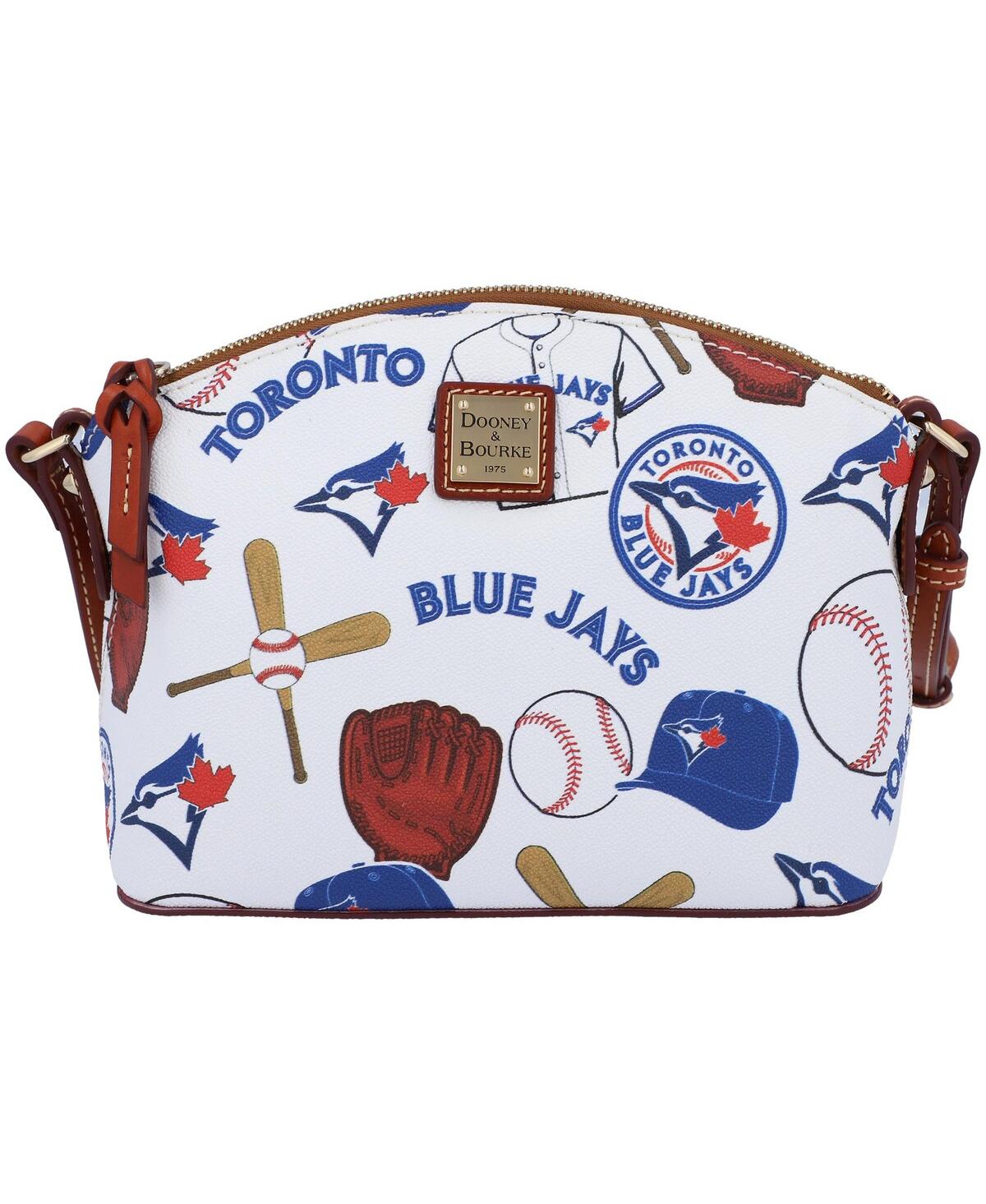 Dooney & Bourke Toronto Blue Jays Gameday Suki Medium Wristlet With Crossbody Bag In Transparent