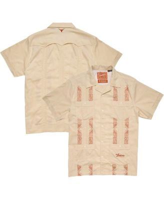 Howler Brothers - Men's Tan Texas Longhorns Guayabera Full-Snap Shirt