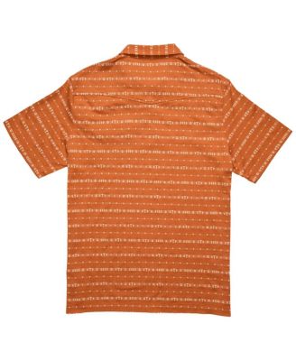 Men's Texas Orange Texas Longhorns Jacquard Ranchero Polo Shirt