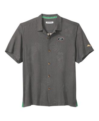 Men's Gray Georgia Bulldogs Catch of the Day Camp IslandZone Button-Up Shirt