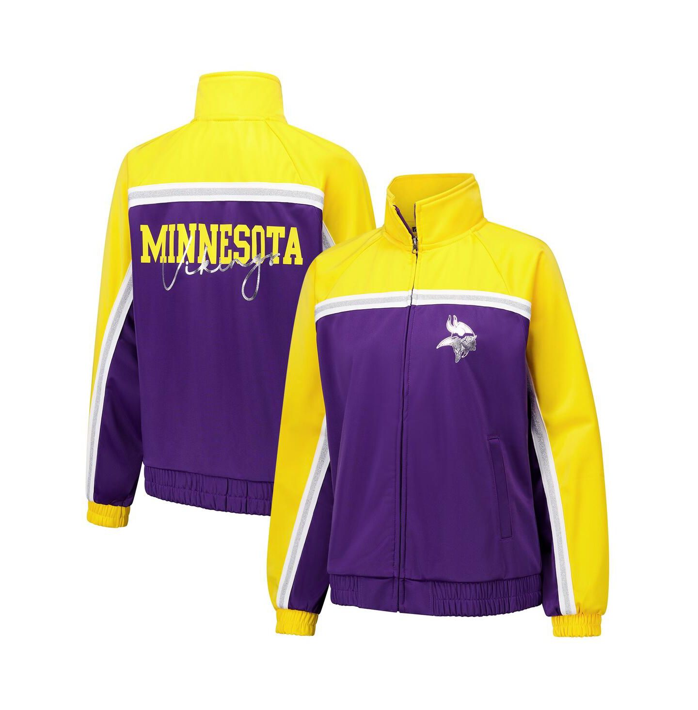 Женская куртка G-III 4Her by Carl Banks Purple Minnesota Vikings Post Game Full-Zip Track Jacket — фото 1