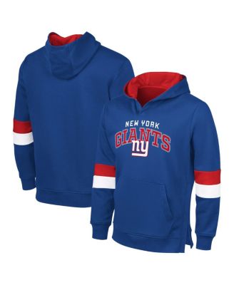 G-III Sports by Carl Banks - Men's Royal/Red New York Giants Adaptive Faceoff Pullover Hoodie