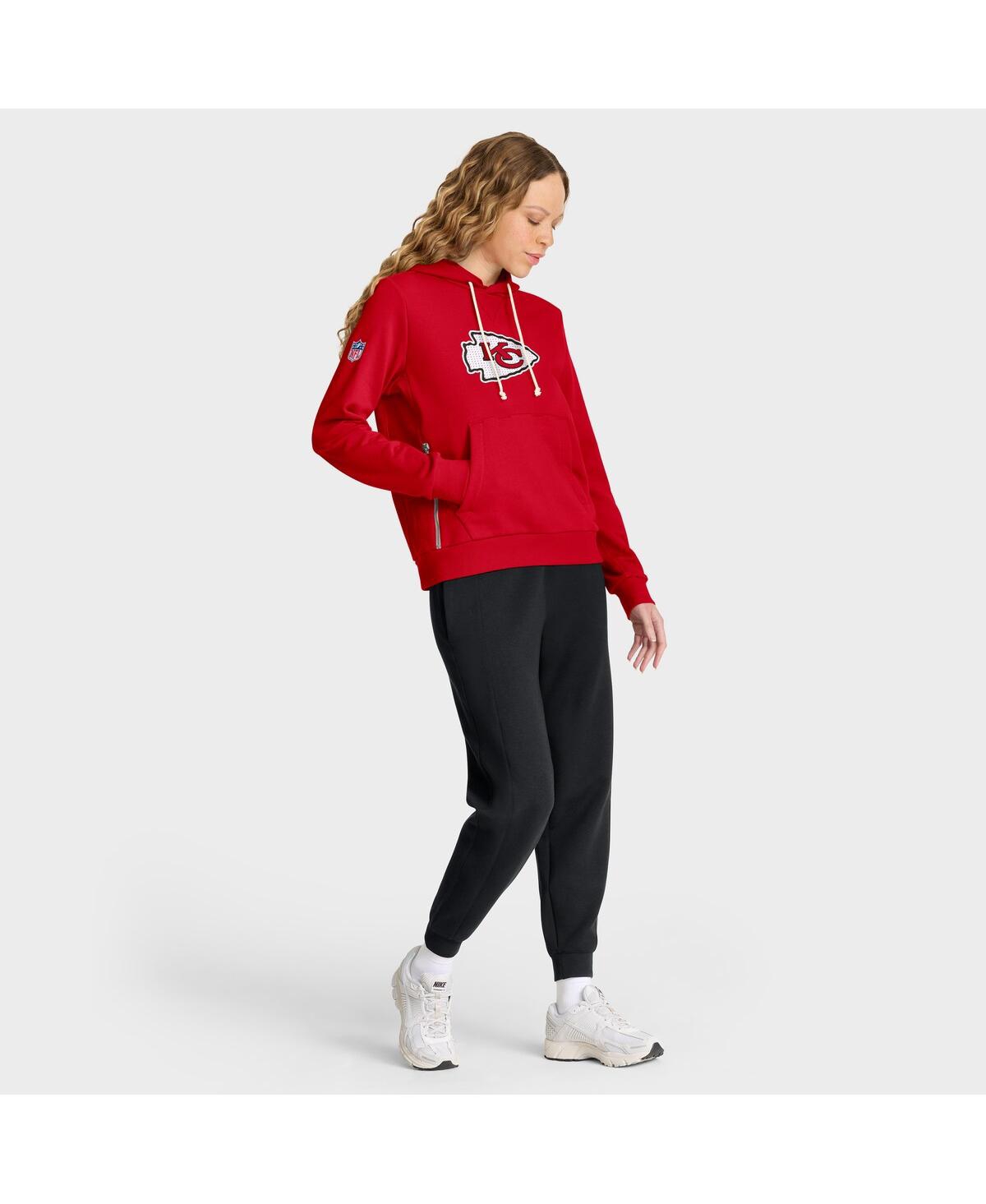 Nike Kansas City Chiefs Sideline  Women's Dri-fit Nfl Pullover Hoodie In Red