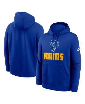 Nike - Men's Royal Los Angeles Rams Best Season Rewind Club Pullover Hoodie
