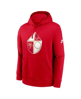 Men's Scarlet San Francisco 49ers Club Fleece Pullover Hoodie