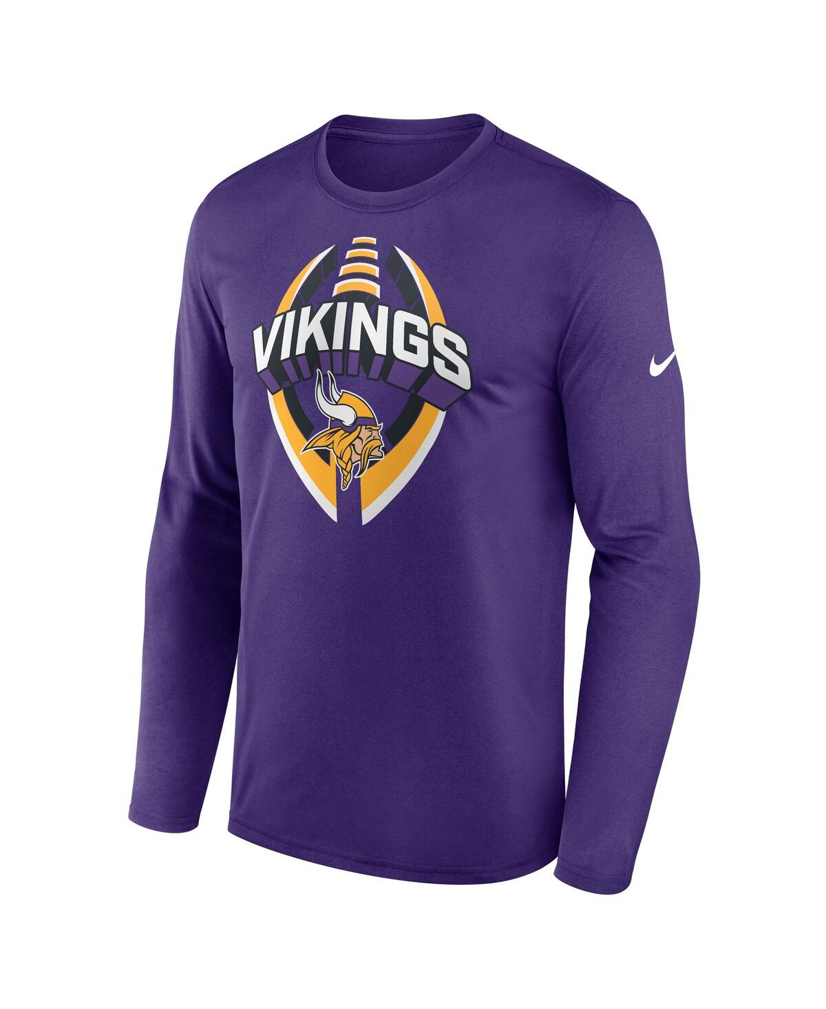 Nike Men's Purple Minnesota Vikings Primetime Legend Icon Performance Long Sleeve T-Shirt