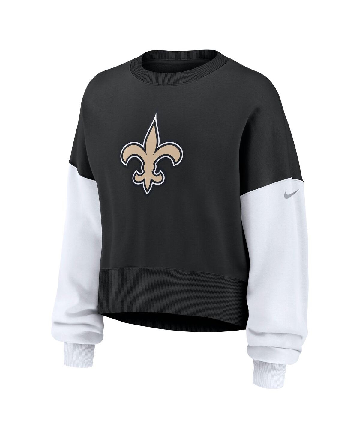 Nike New Orleans Saints  Women's Nfl Pullover Crew In Black