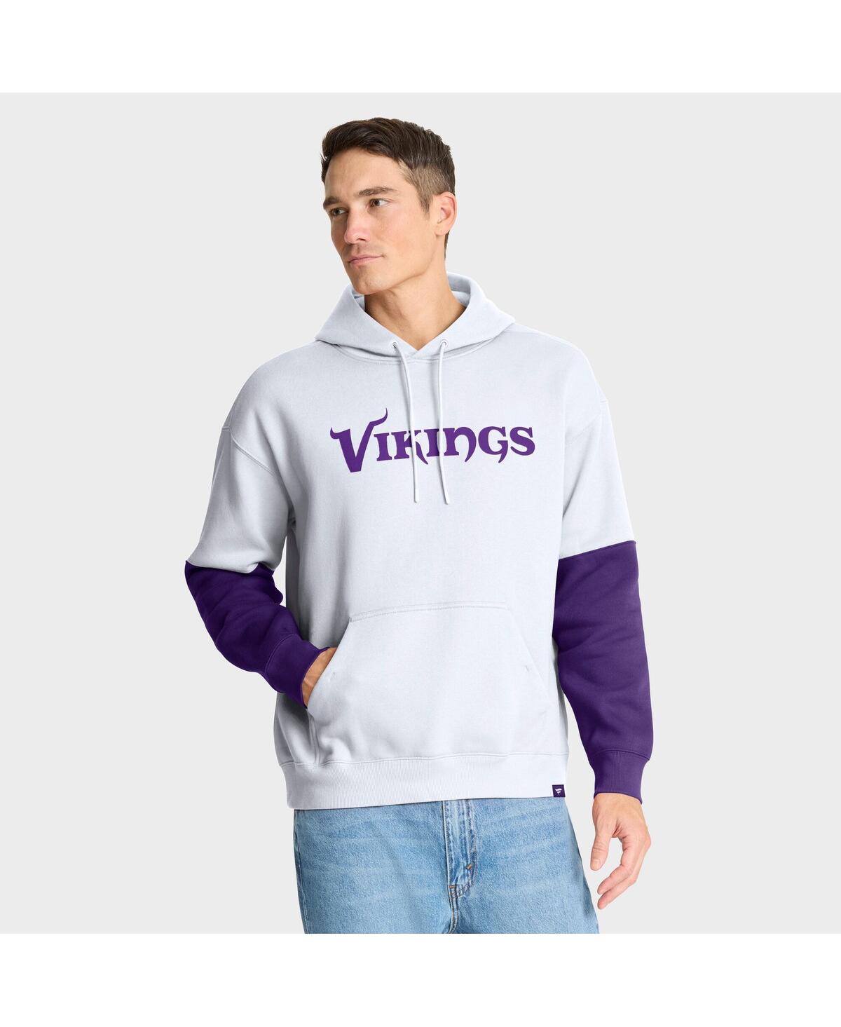 Fanatics Men's White Minnesota Vikings Helmet Alt Pullover Hoodie