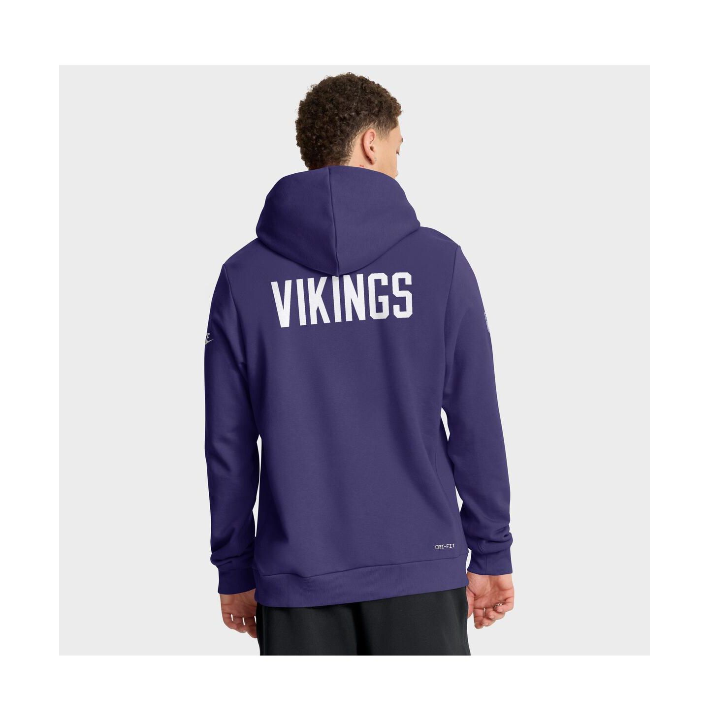 Мужская худи Nike Minnesota Vikings Sideline Standard Issue Alt 2 Dri-FIT, Purple — фото 2