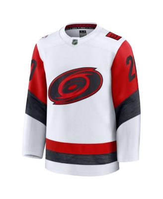 Men's Sebastian Aho White Carolina Hurricanes Away Premium Jersey