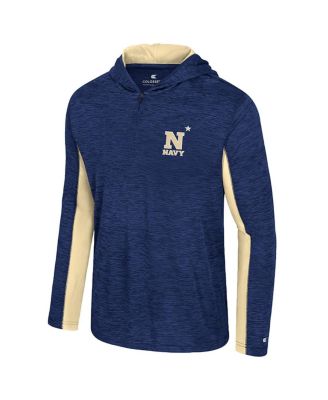 Men's Navy Midshipmen Always Sunny Quarter-Zip Hoodie